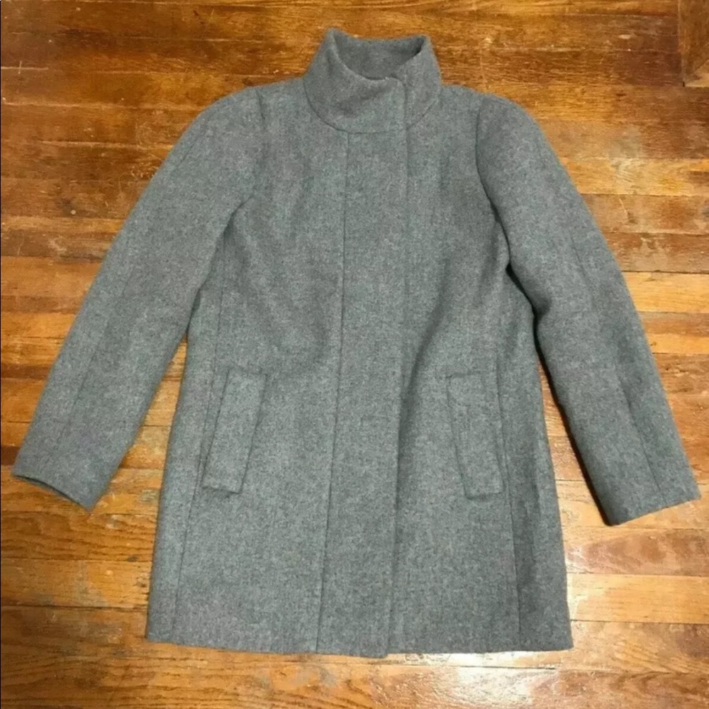 Gray J Crew City Coat